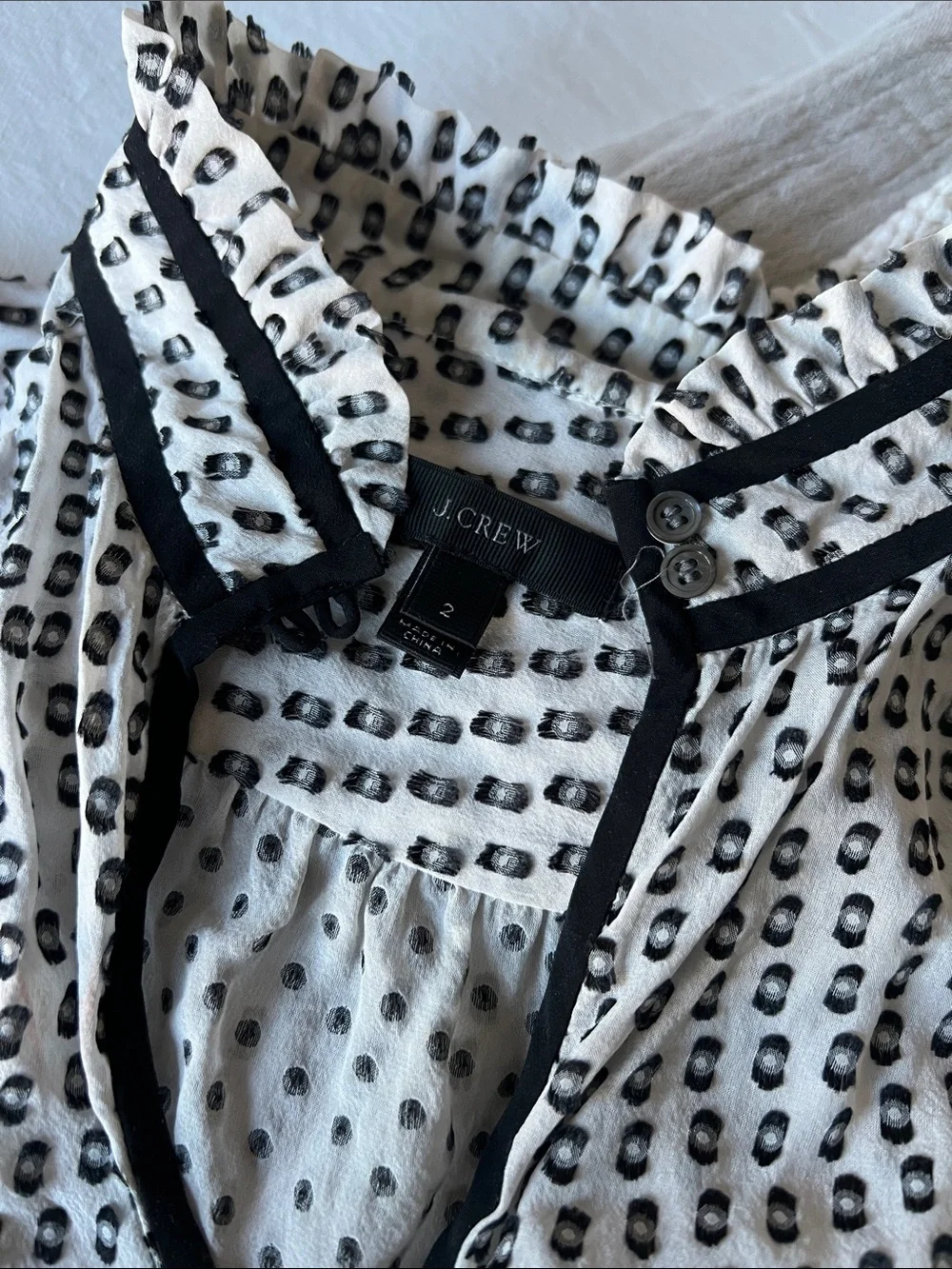 J.Crew Long-Sleeve Silk Blouse